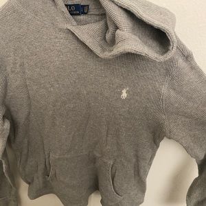 Large polo sweatshirt